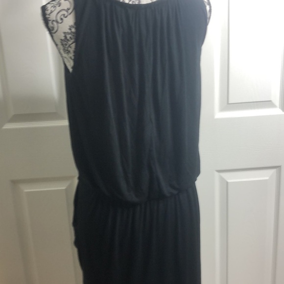 BCBG Maxazria Black Slouch Dress S Pockets - Picture 6 of 8